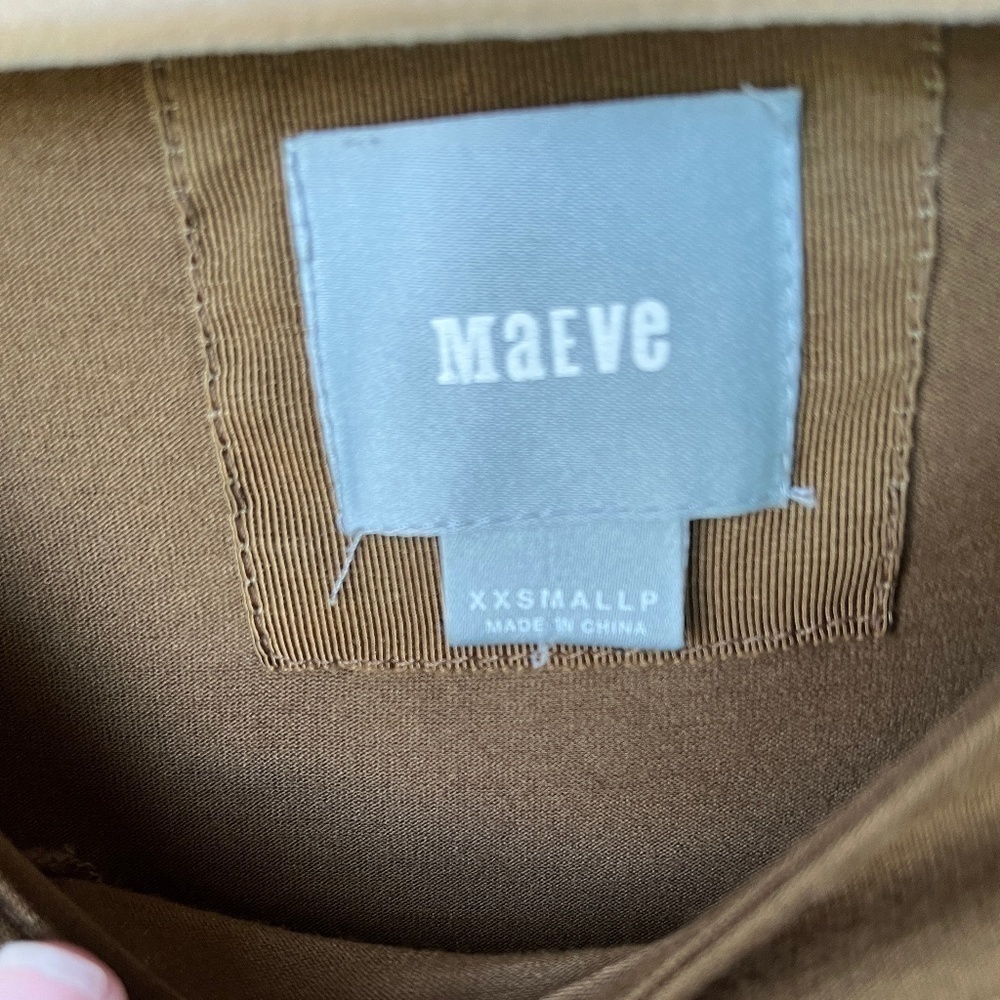 Maeve Camel Front tie dress - Picture 3 of 7